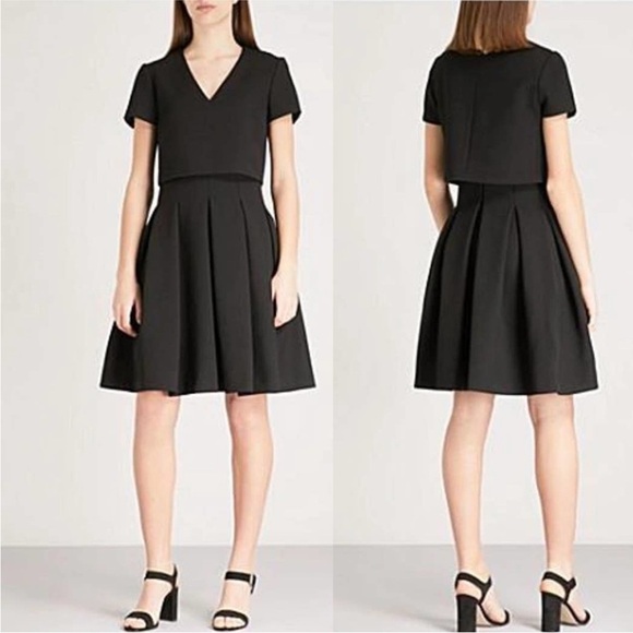 Maje Dresses & Skirts - Maje Black Rozane Bodice Overlay A-line Popover Dress Size 2